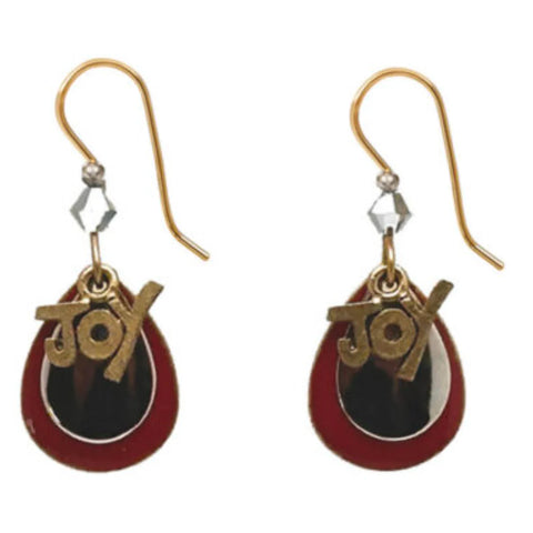 Silver Forest Christmas Joy Earrings