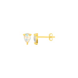 Gold Opal Studs