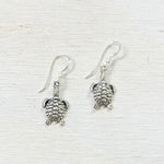 Sterling Silver Turtle Dangle Earrings