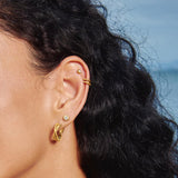 Ania Haie Gold Dual Huggie Hoop Earrings