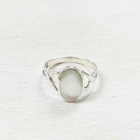 Sterling Silver Moonstone Ring