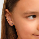 Sterling Silver Gold Plated Rainbow Earrings