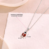 Sterling Silver Child In Season Ladybug Necklace