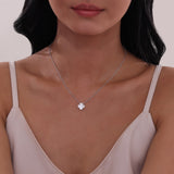 Sterling Silver Mother of Pearl Necklace