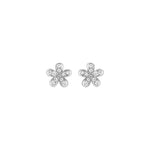Silver Petite Daisy Studs