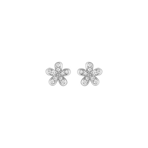 Silver Petite Daisy Studs