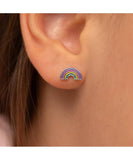 Sterling Silver Child In Season Rainbow Earrings