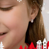 Sterling Silver Snowman Earrings
