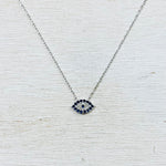 Sterling Silver Evil Eye Necklace