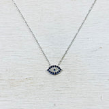 Sterling Silver Evil Eye Necklace