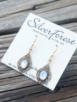 Silver Forest Mother of Pearl Earrings