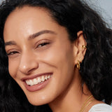 Ania Haie Gold Twisted Huggie Hoop Earrings