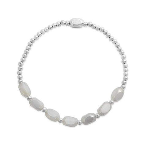 Isla Meet Me Halfway- White Cap Bracelet