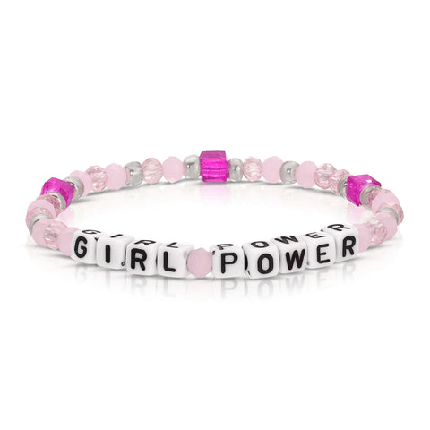 Girl Power Children’s Crystal Stretch Bracelet