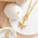 Plated Starfish Toggle Necklace