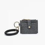 Sammie Card Wallet with Ring Handle - Denim Black