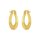 Gold Willow Hoops