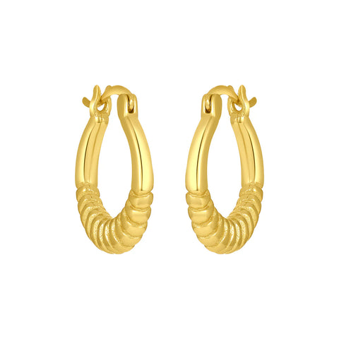 Gold Willow Hoops