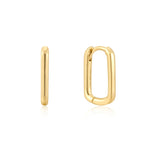 Gold Large Oval Huggies
