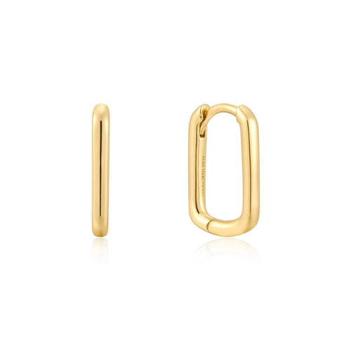 Gold Large Oval Huggies