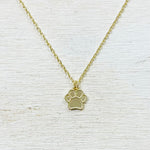 Sterling Silver Paw Print Necklace