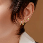 Gold Oval Huggies
