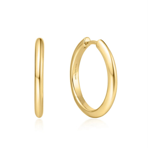 Gold Medium Hoops