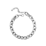 Isla Silver Bold Oval Link Bracelet