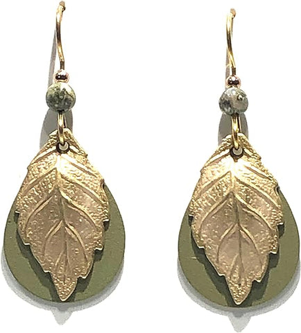 Silver Forest Leaf Earrings
