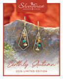 Silver Forest Dangle Beaded Earrings