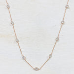 Sterling Silver Station Necklace