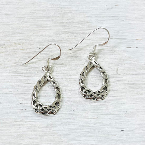 Sterling Silver Celtic Dangle Earrings