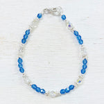 Sterling Silver September Beaded Bracelet