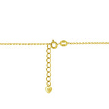 Sterling Silver Gold Plated Childs Cross Necklace