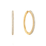 Gold Glam Hoop Earrings