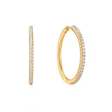 Gold Glam Hoop Earrings