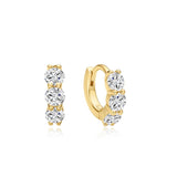 Ania Haie Gold Trio Huggie Earrings