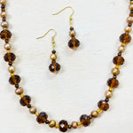 Fashion Beaded Necklace and Earring Set