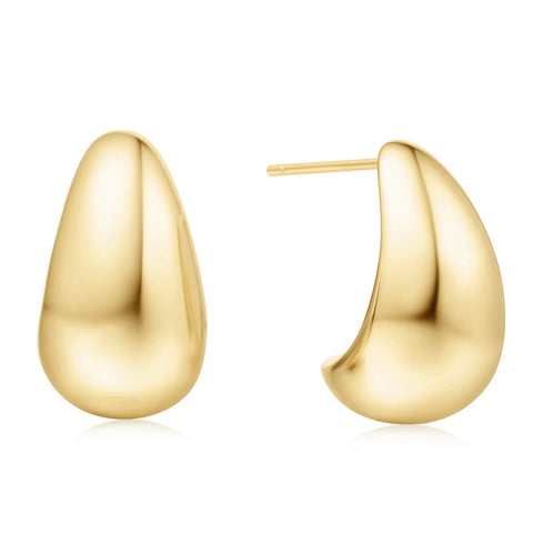 Gold Bold Dome Hoops