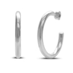 Isla Silver 35mm Weightless Hoops