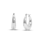Isla Silver Round Bottom Hoops
