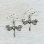 Sterling Silver Dragonfly Earrings