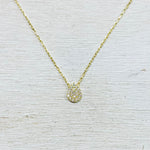 Sterling Silver CZ Teardrop Necklace