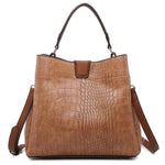 Tati Crocodile Brown Satchel