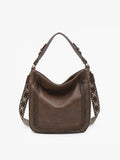 Aris Hobo Satchel Handbag- Chocolate