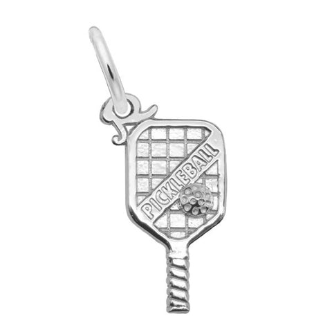 Sterling Silver Pickleball Paddle Charm