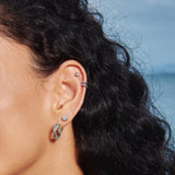 Ania Haie Silver Dual Huggie Hoop Earrings