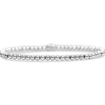 Isla Silver Plain Ball Stretch Bracelet- 4mm