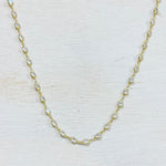 Sterling Silver Long Station Necklace