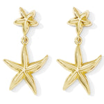 Plated Starfish Dangle Earrings